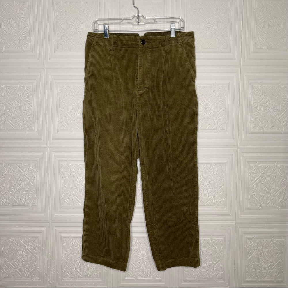 Alex Mill Olive Green Corduroy Cropped Pants